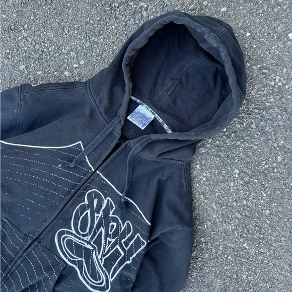 Y2K SRH Zip Up Hoodie Sweatshirt Sweater Jacket - Picture 4 of 9